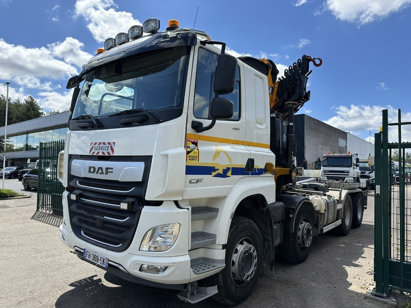 DAF CF 480 8x4 HOOKLIFT + CRANE (19m!) EFFER 205 / 6S + WINCH - RETARDER - *165.000km* - VERY NICE - Camião polibenne, Camião grua: foto 3 DAF CF 480 8x4 HOOKLIFT + CRANE (19m!) EFFER 205 / 6S + WINCH - RETARDER - *165.000km* - VERY NICE - Camião polibenne, Camião grua: foto 3