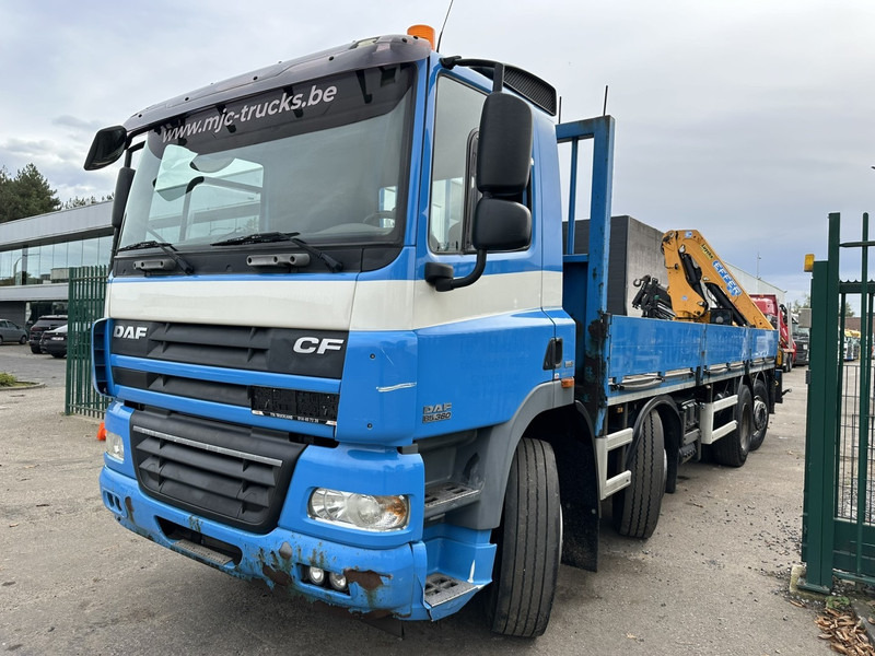 DAF CF 85.360 8x2 PRITSCHE 7m35 + KRAN EFFER 165-3S + RADIO - MANUAL GEARBOX ZF - EURO 5 - BE TRUCK - Camião de caixa aberta/ Plataforma, Camião grua: foto 4 DAF CF 85.360 8x2 PRITSCHE 7m35 + KRAN EFFER 165-3S + RADIO - MANUAL GEARBOX ZF - EURO 5 - BE TRUCK - Camião de caixa aberta/ Plataforma, Camião grua: foto 4