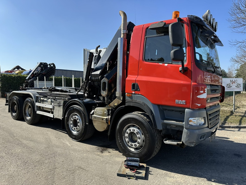 DAF CF 85.410 8x4 HOOKLIFT + CRANE HIAB 244 EP-3 HIDUO - Radio - Rotator - RETARDER - EURO 4 - BIG AXLES HUB REDUCTION - Camião polibenne, Camião grua: foto 2 DAF CF 85.410 8x4 HOOKLIFT + CRANE HIAB 244 EP-3 HIDUO - Radio - Rotator - RETARDER - EURO 4 - BIG AXLES HUB REDUCTION - Camião polibenne, Camião grua: foto 2