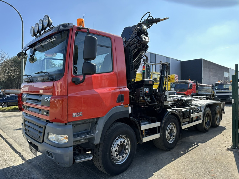 DAF CF 85.410 8x4 HOOKLIFT + CRANE HIAB 244 EP-3 HIDUO - Radio - Rotator - RETARDER - EURO 4 - BIG AXLES HUB REDUCTION - Camião polibenne, Camião grua: foto 4 DAF CF 85.410 8x4 HOOKLIFT + CRANE HIAB 244 EP-3 HIDUO - Radio - Rotator - RETARDER - EURO 4 - BIG AXLES HUB REDUCTION - Camião polibenne, Camião grua: foto 4