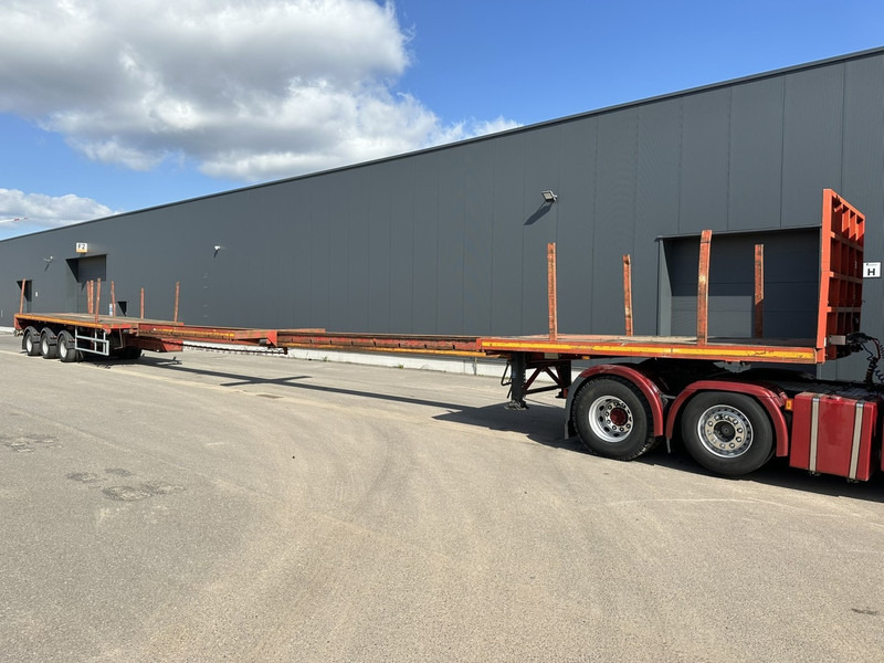 Faymonville T5AZG 48T - 28m! TELEMAX / TELETRAILER - 3 HYDR STEERING AXLES - BPW - BELGIAN REGISTRATION - Semi-reboque plataforma/ Caixa aberta: foto 1 Faymonville T5AZG 48T - 28m! TELEMAX / TELETRAILER - 3 HYDR STEERING AXLES - BPW - BELGIAN REGISTRATION - Semi-reboque plataforma/ Caixa aberta: foto 1
