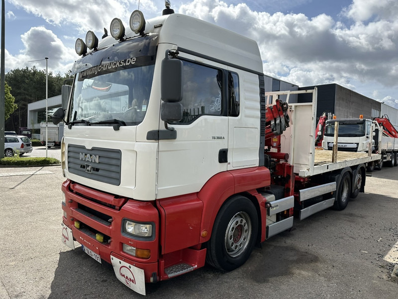 MAN TG 360 A 6x2 + KRAN ATLAS 100.1 A3 - PLATFORM 5m80 - E3 - LIFT-AXLE - FULL AIR SUSPENSION - ZF AS TRONIC - BE TRUCK - Camião de caixa aberta/ Plataforma, Camião grua: foto 3 MAN TG 360 A 6x2 + KRAN ATLAS 100.1 A3 - PLATFORM 5m80 - E3 - LIFT-AXLE - FULL AIR SUSPENSION - ZF AS TRONIC - BE TRUCK - Camião de caixa aberta/ Plataforma, Camião grua: foto 3