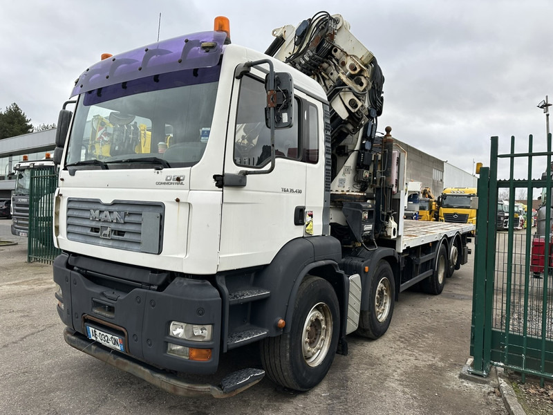 MAN TGA 35.430 8x2 + CRANE HIAB 700 E-6 + JIB 165X-3 - RETARDER - PLATFORM 6m70~8m50 EXTENDABLE - MANUAL GEARBOX ZF - LIFT + STEERING AXLE - Camião grua: foto 2 MAN TGA 35.430 8x2 + CRANE HIAB 700 E-6 + JIB 165X-3 - RETARDER - PLATFORM 6m70~8m50 EXTENDABLE - MANUAL GEARBOX ZF - LIFT + STEERING AXLE - Camião grua: foto 2