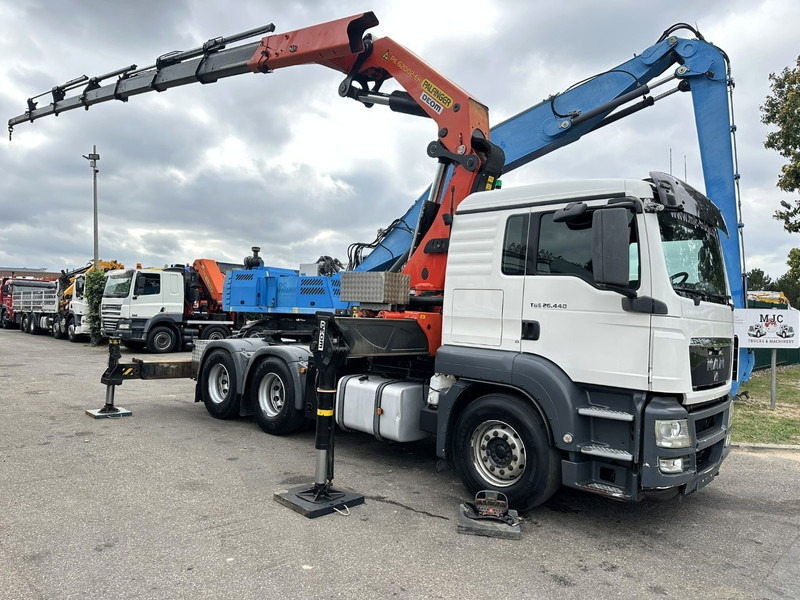MAN TGS 26.440 6X4 + (22m) CRANE PALFINGER PK62002 E 6x H + 1ME - RETARDER - EURO 5 - BE TRUCK - Camião grua: foto 1 MAN TGS 26.440 6X4 + (22m) CRANE PALFINGER PK62002 E 6x H + 1ME - RETARDER - EURO 5 - BE TRUCK - Camião grua: foto 1