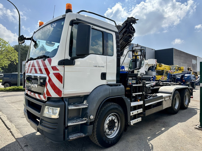 MAN TGS 33.440 6x4 BB HOOKLIFT + CRANE HIAB 166 E-3 HIDUO - RADIO - ROTATOR - EURO 5 - BE TRUCK - Camião polibenne, Camião grua: foto 4 MAN TGS 33.440 6x4 BB HOOKLIFT + CRANE HIAB 166 E-3 HIDUO - RADIO - ROTATOR - EURO 5 - BE TRUCK - Camião polibenne, Camião grua: foto 4