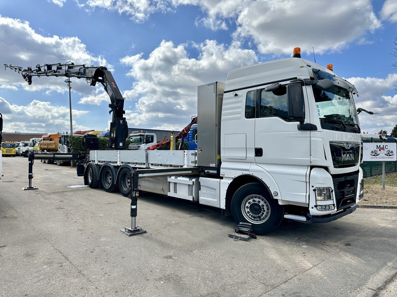 MAN TGX 35.420 8x4-4 TRIDEM + CRANE (26m!) HIAB X-HIPRO 408 E-5 + JIB 100X-5 - PLATFORM 6m40 - *306.245km* - BE TRUCK - Camião grua: foto 1 MAN TGX 35.420 8x4-4 TRIDEM + CRANE (26m!) HIAB X-HIPRO 408 E-5 + JIB 100X-5 - PLATFORM 6m40 - *306.245km* - BE TRUCK - Camião grua: foto 1