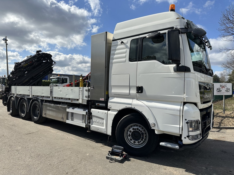 MAN TGX 35.420 8x4-4 TRIDEM PRTISCHE 6m40 + KRAN (26m!) HIAB X-HIPRO 408 E-5 + JIB 100X-5 - *306.245km* - BE TRUCK - Camião de caixa aberta/ Plataforma, Camião grua: foto 1 MAN TGX 35.420 8x4-4 TRIDEM PRTISCHE 6m40 + KRAN (26m!) HIAB X-HIPRO 408 E-5 + JIB 100X-5 - *306.245km* - BE TRUCK - Camião de caixa aberta/ Plataforma, Camião grua: foto 1