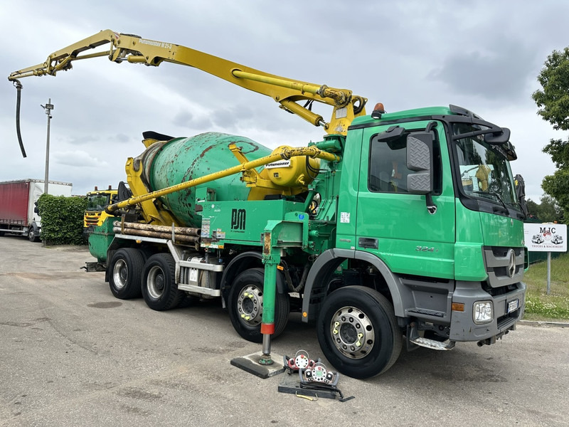 Mercedes-Benz ACTROS 3241 8x4 PUMI PM M 21-3 (21m) Putzmeister - *238.000km* / 1586H - EPS - BLADVERING / NAAFREDUCTIE - Camião betoneira: foto 2 Mercedes-Benz ACTROS 3241 8x4 PUMI PM M 21-3 (21m) Putzmeister - *238.000km* / 1586H - EPS - BLADVERING / NAAFREDUCTIE - Camião betoneira: foto 2