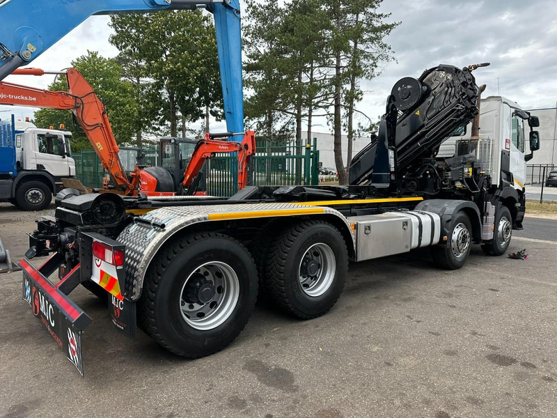 Renault C460 8x4 HOOKLIFT + (19m!) CRANE HIAB 288 E-6 HIDUO - RADIO - 5/6 F - STEEL SPRING / HUB REDUCTION - BE TRUCK - Camião polibenne, Camião grua: foto 5 Renault C460 8x4 HOOKLIFT + (19m!) CRANE HIAB 288 E-6 HIDUO - RADIO - 5/6 F - STEEL SPRING / HUB REDUCTION - BE TRUCK - Camião polibenne, Camião grua: foto 5
