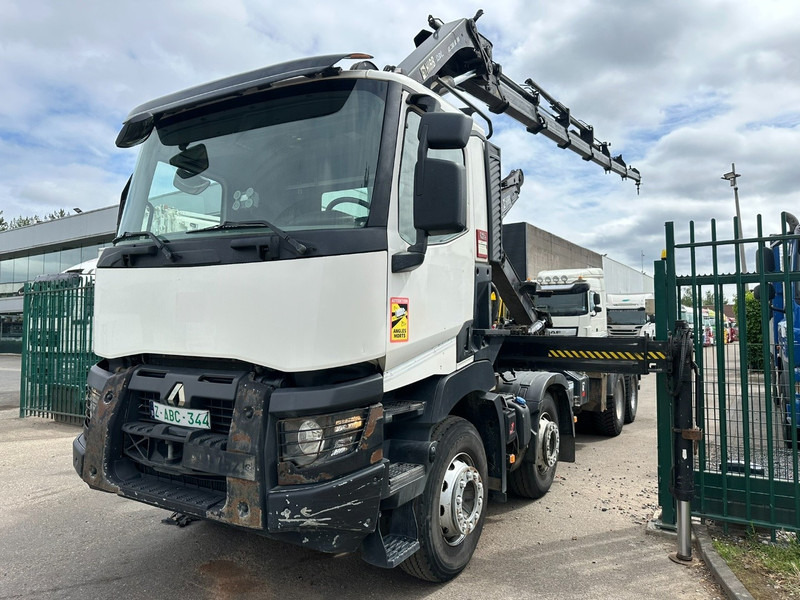 Renault C460 8x4 HOOKLIFT + CRANE HIAB 288 E-6 HIDUO - RADIO - 5/6 F - STEEL SPRING / HUB REDUCTION - Camião grua: foto 3 Renault C460 8x4 HOOKLIFT + CRANE HIAB 288 E-6 HIDUO - RADIO - 5/6 F - STEEL SPRING / HUB REDUCTION - Camião grua: foto 3
