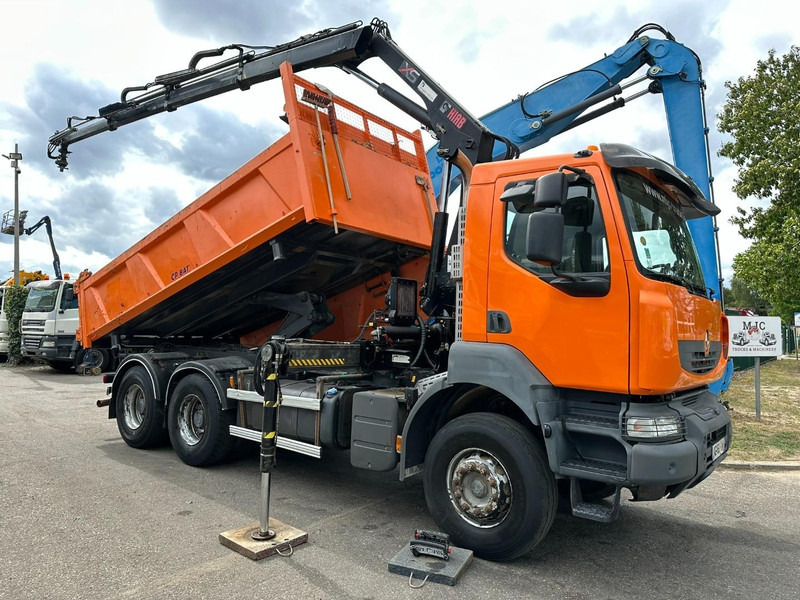 Renault KERAX 380 DXI 6x4 TIPPER + CRANE HIAB 144 B-3 - RADIO - *246.000km* - RETARDER - BORDMATIC - EURO 5 - Camião basculante, Camião grua: foto 1 Renault KERAX 380 DXI 6x4 TIPPER + CRANE HIAB 144 B-3 - RADIO - *246.000km* - RETARDER - BORDMATIC - EURO 5 - Camião basculante, Camião grua: foto 1