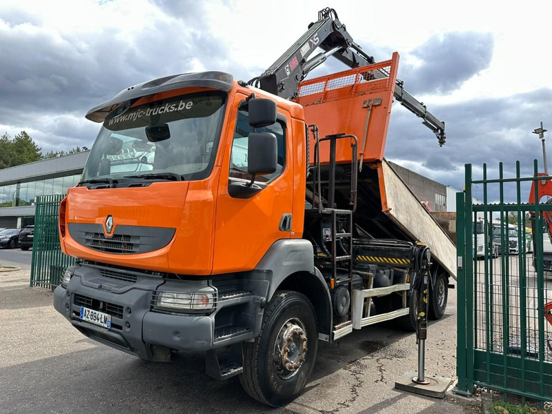 Renault KERAX 380 DXI 6x4 TIPPER + CRANE HIAB 144 B-3 - RADIO - *246.000km* - RETARDER - BORDMATIC - EURO 5 - Camião basculante, Camião grua: foto 2 Renault KERAX 380 DXI 6x4 TIPPER + CRANE HIAB 144 B-3 - RADIO - *246.000km* - RETARDER - BORDMATIC - EURO 5 - Camião basculante, Camião grua: foto 2