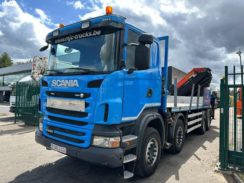 Scania G440 8x4 + (26.5m!) CRANE PALFINGER PK78002 SH G 8x + 1 + WINCH - PLATFORM 6m25 - MANUAL - HUB REDUCTION - STEEL SPRING - EURO 5 - BE TRUCK - Camião grua: foto 3 Scania G440 8x4 + (26.5m!) CRANE PALFINGER PK78002 SH G 8x + 1 + WINCH - PLATFORM 6m25 - MANUAL - HUB REDUCTION - STEEL SPRING - EURO 5 - BE TRUCK - Camião grua: foto 3