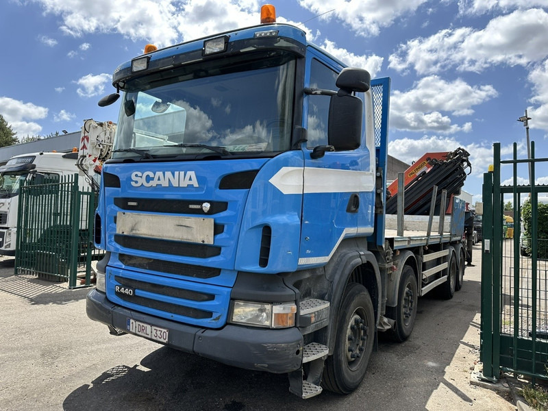 Scania G440 8x4 PRITSCHE + (25m!) KRAN PALFINGER PK78002 SH G 8x + WINCH - PLATFORM 6m25 - SCHALT - AP ACHSEN - BLATT - EURO 5 - BELGISCHE - Camião de caixa aberta/ Plataforma, Camião grua: foto 4 Scania G440 8x4 PRITSCHE + (25m!) KRAN PALFINGER PK78002 SH G 8x + WINCH - PLATFORM 6m25 - SCHALT - AP ACHSEN - BLATT - EURO 5 - BELGISCHE - Camião de caixa aberta/ Plataforma, Camião grua: foto 4