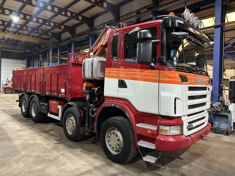 Scania G480 8x4 TIPPER + CRANE ATLAS 240.E4 + RADIO - STEEL SPRING / BIG AXLES - Camião basculante, Camião grua: foto 1 Scania G480 8x4 TIPPER + CRANE ATLAS 240.E4 + RADIO - STEEL SPRING / BIG AXLES - Camião basculante, Camião grua: foto 1
