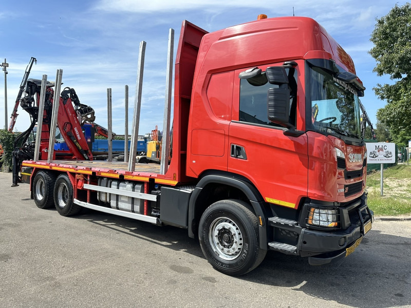 Scania G500 XT 6x4 WOOD / TIMBER / HOLZ CRANE PALFINGER EPSILON Q150Z + RETARDER - FULL AIR SUSP. - BE TRUCK - Camião de caixa aberta/ Plataforma, Camião grua: foto 1 Scania G500 XT 6x4 WOOD / TIMBER / HOLZ CRANE PALFINGER EPSILON Q150Z + RETARDER - FULL AIR SUSP. - BE TRUCK - Camião de caixa aberta/ Plataforma, Camião grua: foto 1