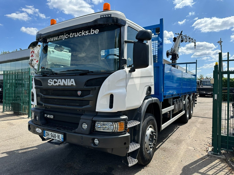 Scania P410 6x4 + CRANE HIAB 166 ES-4 - RETARDER - ROTATOR - PLATFORM 6m80 - BIG AXLES HUB REDUCTION - STEEL SPRING - Camião grua: foto 4 Scania P410 6x4 + CRANE HIAB 166 ES-4 - RETARDER - ROTATOR - PLATFORM 6m80 - BIG AXLES HUB REDUCTION - STEEL SPRING - Camião grua: foto 4
