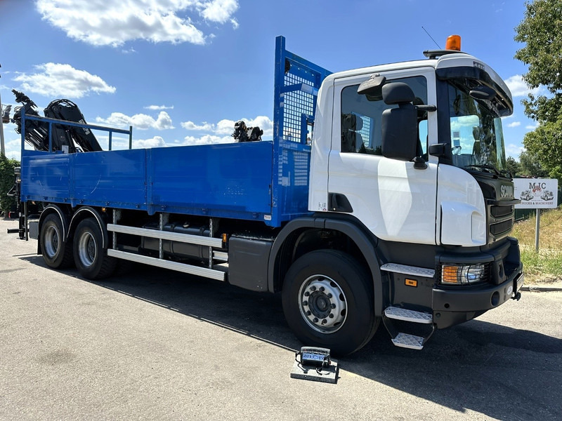 Scania P410 6x4 PRITSCHE + KRAN HIAB 166 ES-4 - RETARDER - ROTATOR - PLATFORM 6m80 - BIG AXLES HUB REDUCTION - STEEL SPRING - Camião de caixa aberta/ Plataforma, Camião grua: foto 1 Scania P410 6x4 PRITSCHE + KRAN HIAB 166 ES-4 - RETARDER - ROTATOR - PLATFORM 6m80 - BIG AXLES HUB REDUCTION - STEEL SPRING - Camião de caixa aberta/ Plataforma, Camião grua: foto 1