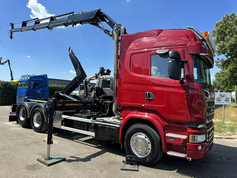Scania R580 6X2 V8 HOOKLIFT + CRANE HIAB 211 E-4 HIPRO - ROTATOR - RETARDER - ALCOA ALU - RADIO - NL TRUCK - Camião polibenne, Camião grua: foto 1 Scania R580 6X2 V8 HOOKLIFT + CRANE HIAB 211 E-4 HIPRO - ROTATOR - RETARDER - ALCOA ALU - RADIO - NL TRUCK - Camião polibenne, Camião grua: foto 1