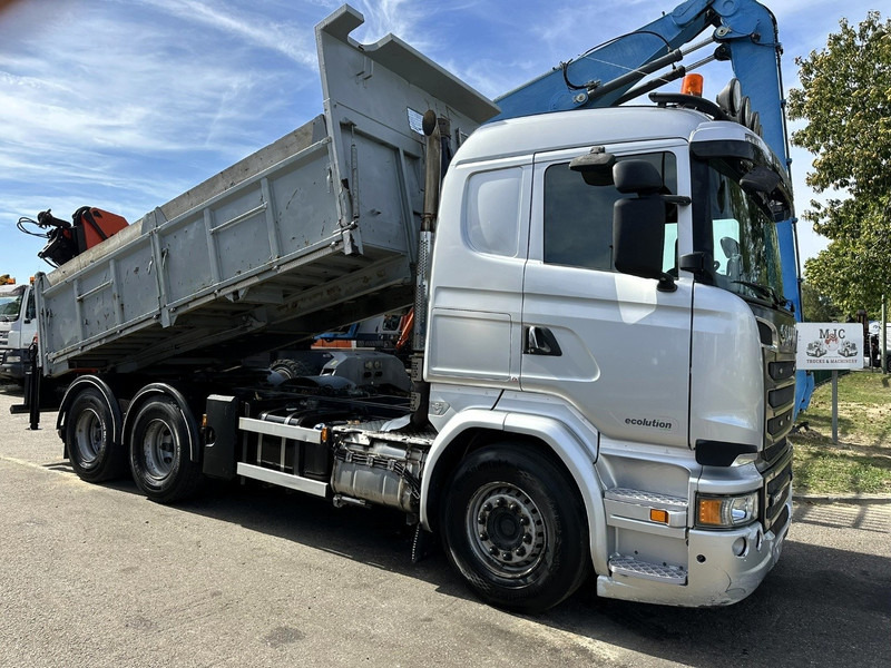 Scania R520 6x4 TRACTOR + TIPPER + CRANE PALFINGER PK 15002 A - RETARDER - *FULL AIR* - EUR 6 - BE TRUCK - Tractor: foto 1 Scania R520 6x4 TRACTOR + TIPPER + CRANE PALFINGER PK 15002 A - RETARDER - *FULL AIR* - EUR 6 - BE TRUCK - Tractor: foto 1