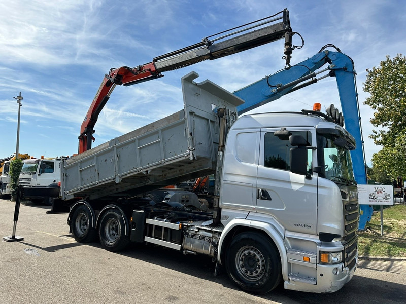 Scania R520 6x4 TRACTOR + TIPPER + CRANE PALFINGER PK 15002 A - RETARDER - *FULL AIR* - EUR 6 - BE TRUCK - Tractor: foto 3 Scania R520 6x4 TRACTOR + TIPPER + CRANE PALFINGER PK 15002 A - RETARDER - *FULL AIR* - EUR 6 - BE TRUCK - Tractor: foto 3