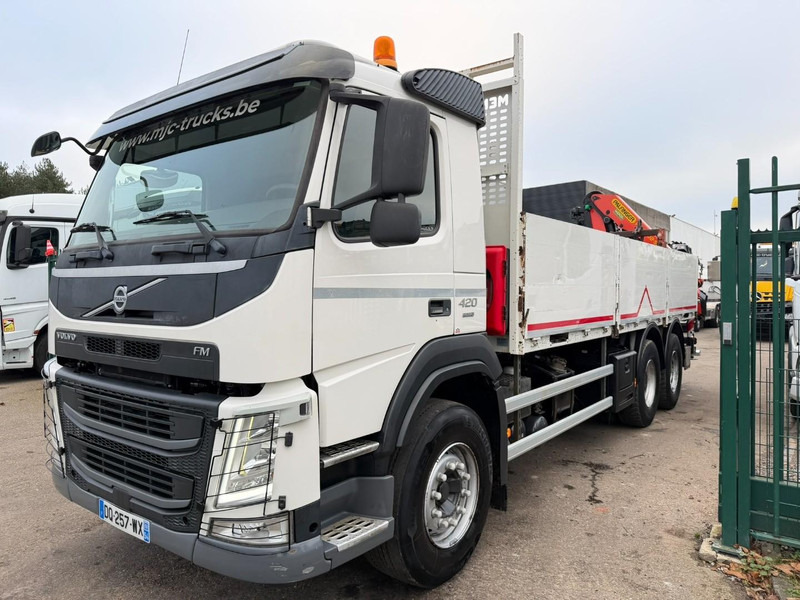 Volvo FM 420 6x4 BAUSTOFF + KRAN PALFINGER PK18502 SH B (3x) - ROTATOR - 5/6 F - TÜV 05/2026 - CG FR - PLATFORM 6m50 - I-Shift - 325.000km - STEEL SPRING / HUB REDUCTI - Camião de caixa aberta/ Plataforma, Camião grua: foto 2 Volvo FM 420 6x4 BAUSTOFF + KRAN PALFINGER PK18502 SH B (3x) - ROTATOR - 5/6 F - TÜV 05/2026 - CG FR - PLATFORM 6m50 - I-Shift - 325.000km - STEEL SPRING / HUB REDUCTI - Camião de caixa aberta/ Plataforma, Camião grua: foto 2