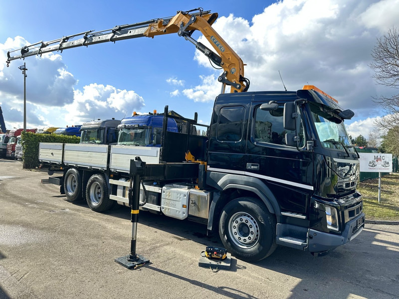 Volvo FMX 370 6x2 PLATFORM 6M35 + CRANE EFFER 215/6S -*127.000km* - LIFT AXLE - DOUBLE WHEELS - I SHIFT - EURO 6 - BE PAPERS - Camião grua: foto 1 Volvo FMX 370 6x2 PLATFORM 6M35 + CRANE EFFER 215/6S -*127.000km* - LIFT AXLE - DOUBLE WHEELS - I SHIFT - EURO 6 - BE PAPERS - Camião grua: foto 1