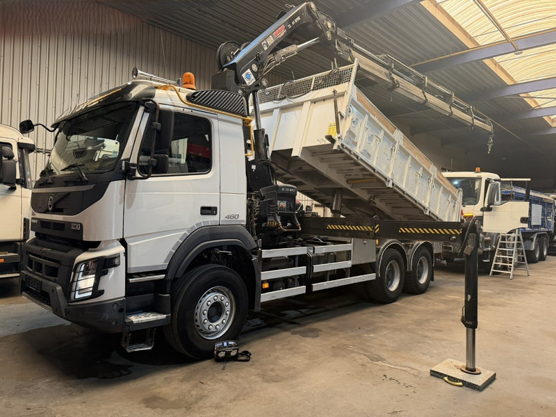 Volvo FMX 460 6x4 TIPPER + CRANE HIAB 244 E-5 HIPRO - ROTATOR - RADIO - *349.000km* - EURO 6 - BE TRUCK - Camião basculante, Camião grua: foto 1 Volvo FMX 460 6x4 TIPPER + CRANE HIAB 244 E-5 HIPRO - ROTATOR - RADIO - *349.000km* - EURO 6 - BE TRUCK - Camião basculante, Camião grua: foto 1