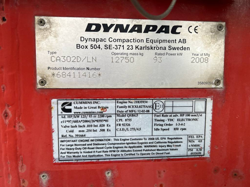 Rolo Dynapac CA302D: foto 9