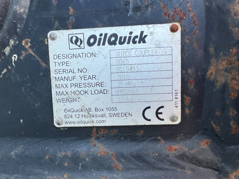 Acoplamento rápido para Máquina de construção OilQuick OQ65 - M314F / M316F / M318F: foto 14