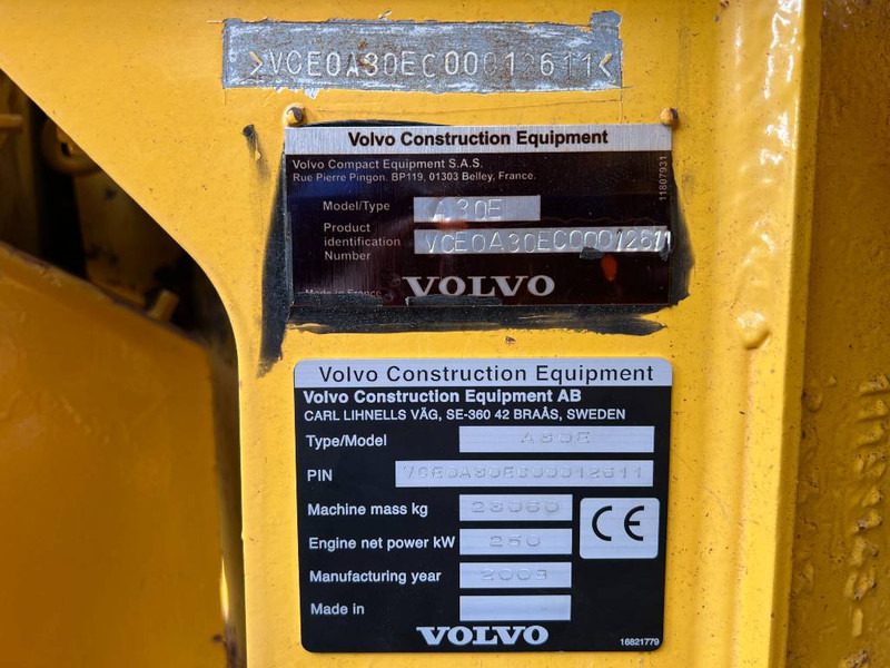 Volvo A30E - Caminhão articulado: foto 4 Volvo A30E - Caminhão articulado: foto 4