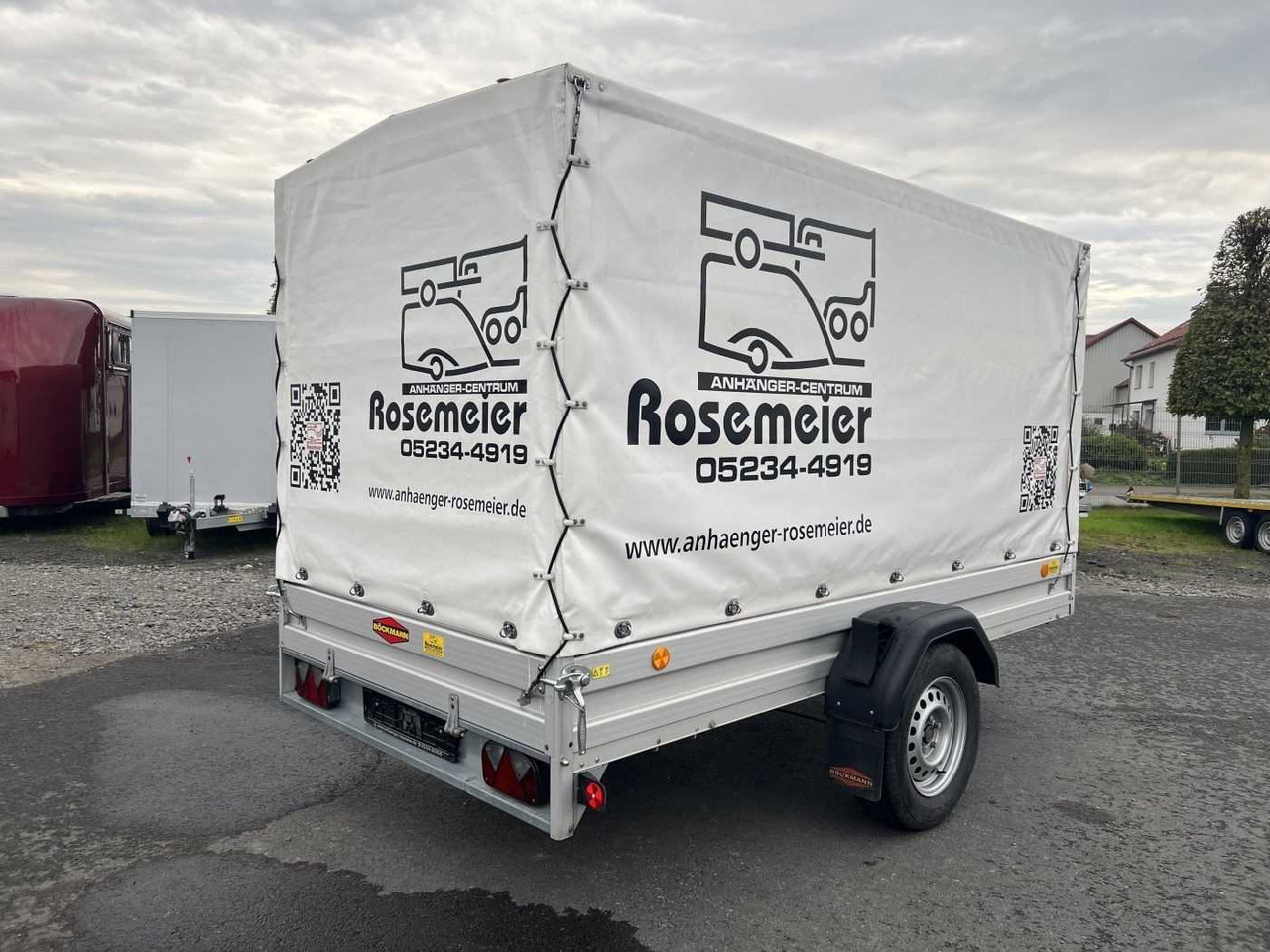 BOECKMANN TL-AL 3015/135 Plane weiß Kastenanhänger gebrems - Reboque para carros: foto 2 BOECKMANN TL-AL 3015/135 Plane weiß Kastenanhänger gebrems - Reboque para carros: foto 2