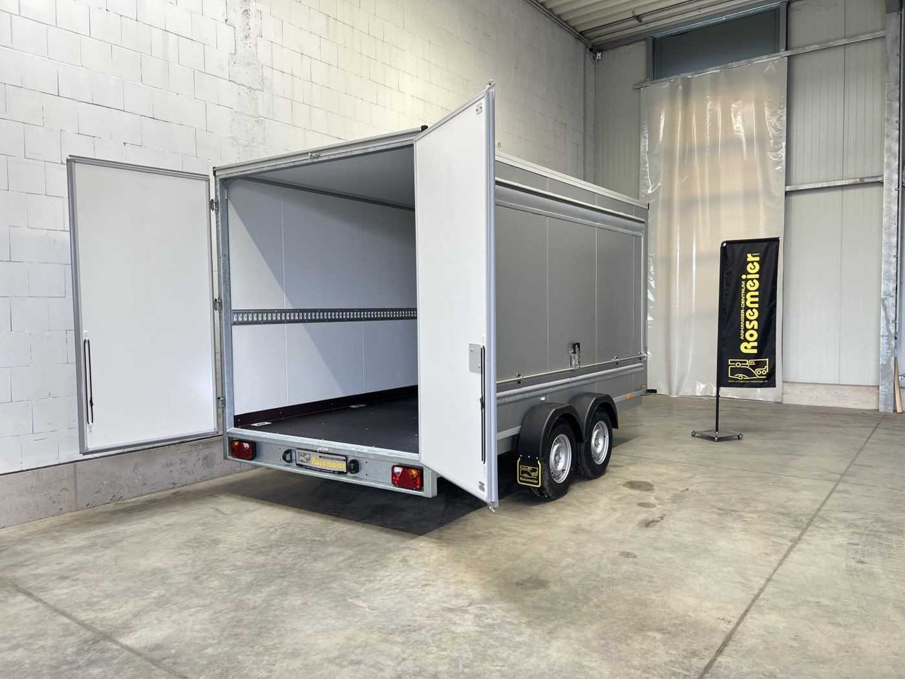 Reboque furgão novo VEZEKO TK D 27.40 Flügeltüren+Seitenkl Promotionanhänger: foto 8