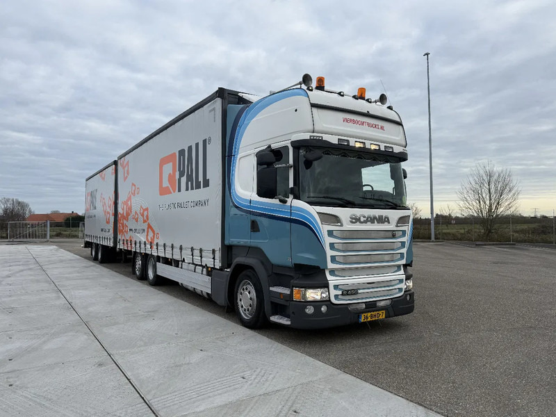 Scania R450 R450 6X2 Topline / mit 2007 Anhanger / SCR-only / Retarder / APK-TUV 4-2026 - Camião de lona: foto 1 Scania R450 R450 6X2 Topline / mit 2007 Anhanger / SCR-only / Retarder / APK-TUV 4-2026 - Camião de lona: foto 1