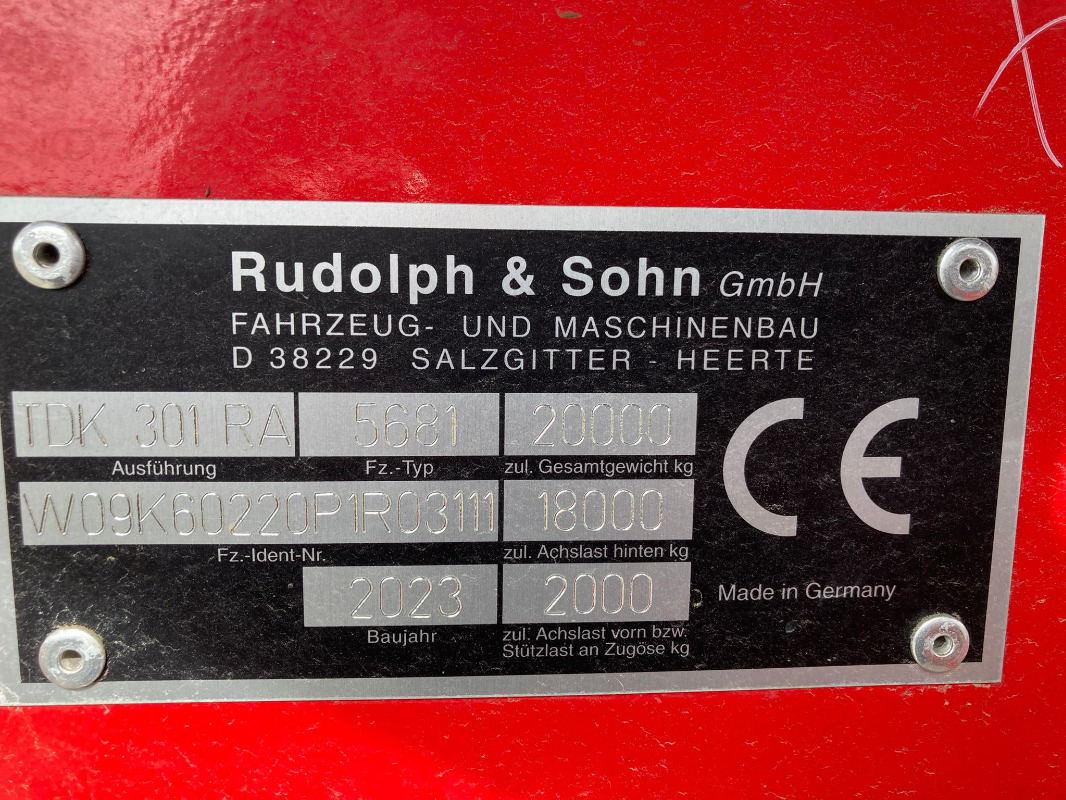 Rudolph TDK 301 RA - Reboque basculante agrícola: foto 4 Rudolph TDK 301 RA - Reboque basculante agrícola: foto 4