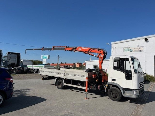 Iveco ML 75 E Pritsche mit Atlas Ladekran 60.1 - Camião de caixa aberta/ Plataforma, Camião grua: foto 2 Iveco ML 75 E Pritsche mit Atlas Ladekran 60.1 - Camião de caixa aberta/ Plataforma, Camião grua: foto 2
