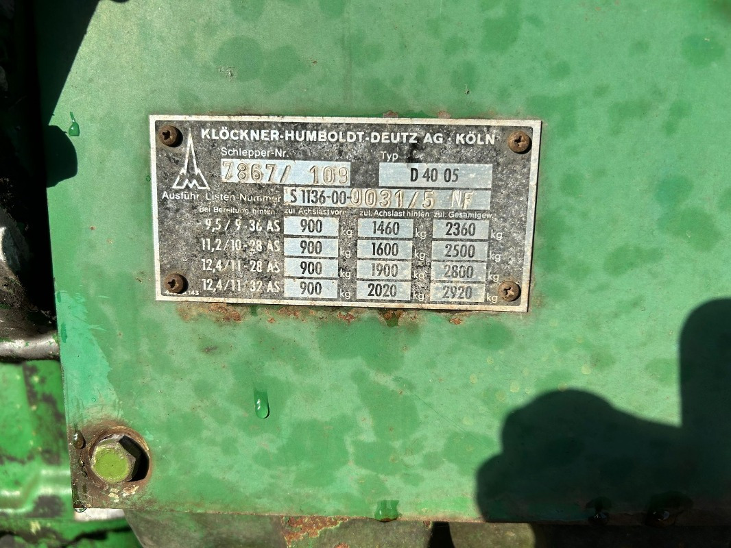 Deutz D 4005 - Trator: foto 2 Deutz D 4005 - Trator: foto 2
