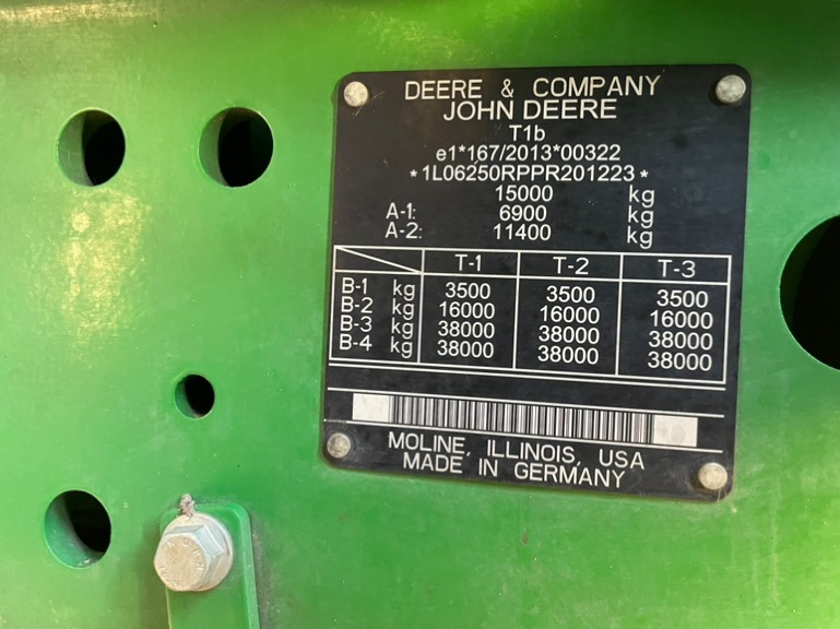John Deere 6R 250 - Trator: foto 4 John Deere 6R 250 - Trator: foto 4