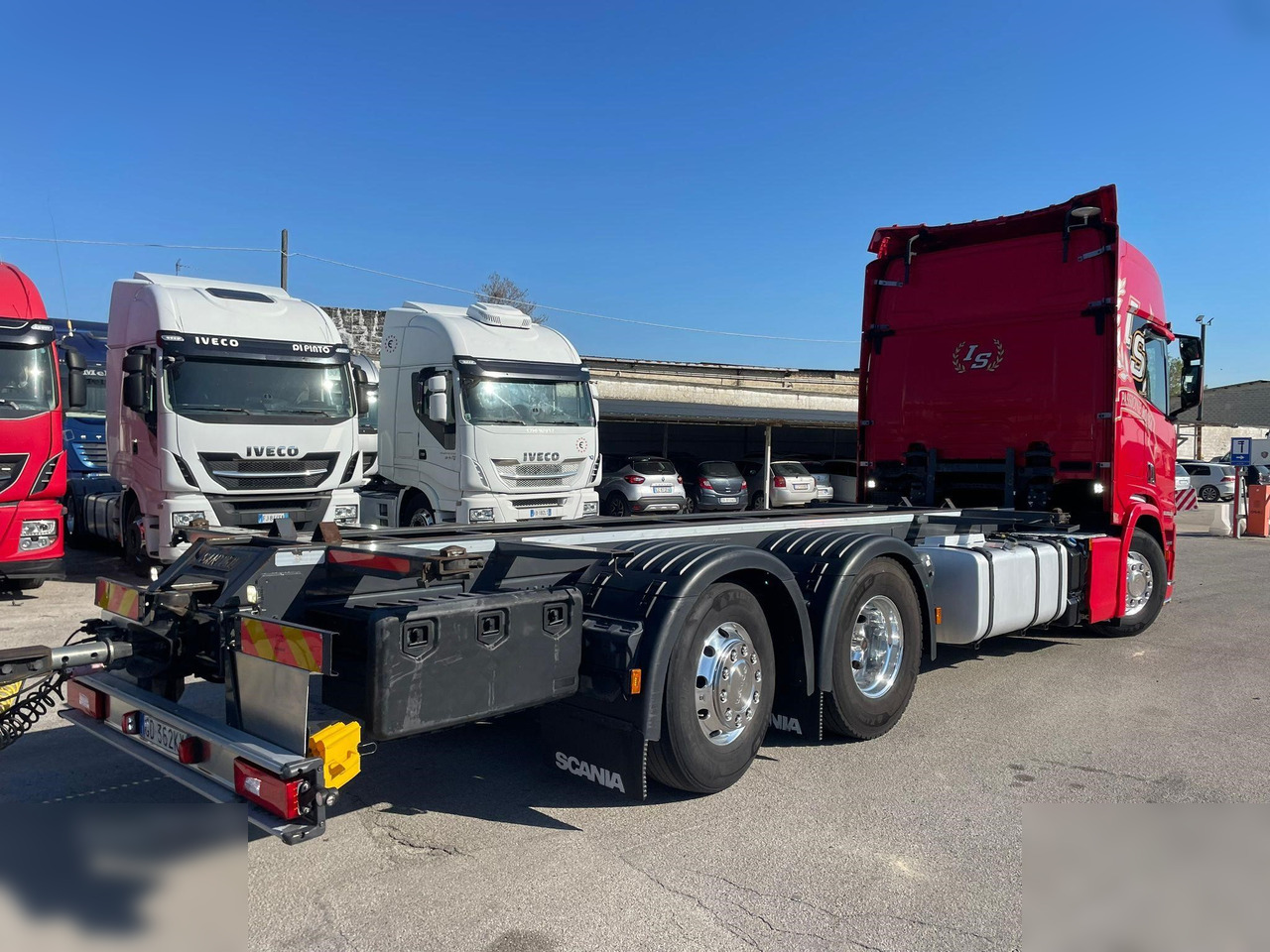 SCANIA R450 - Camião transportador de contêineres/ Caixa móvel: foto 2 SCANIA R450 - Camião transportador de contêineres/ Caixa móvel: foto 2