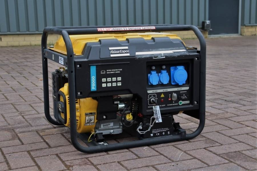 Atlas Copco P8000 Valid inspection, *Guarantee! Gasoline, 6.5 - Gerador elétrico: foto 1 Atlas Copco P8000 Valid inspection, *Guarantee! Gasoline, 6.5 - Gerador elétrico: foto 1