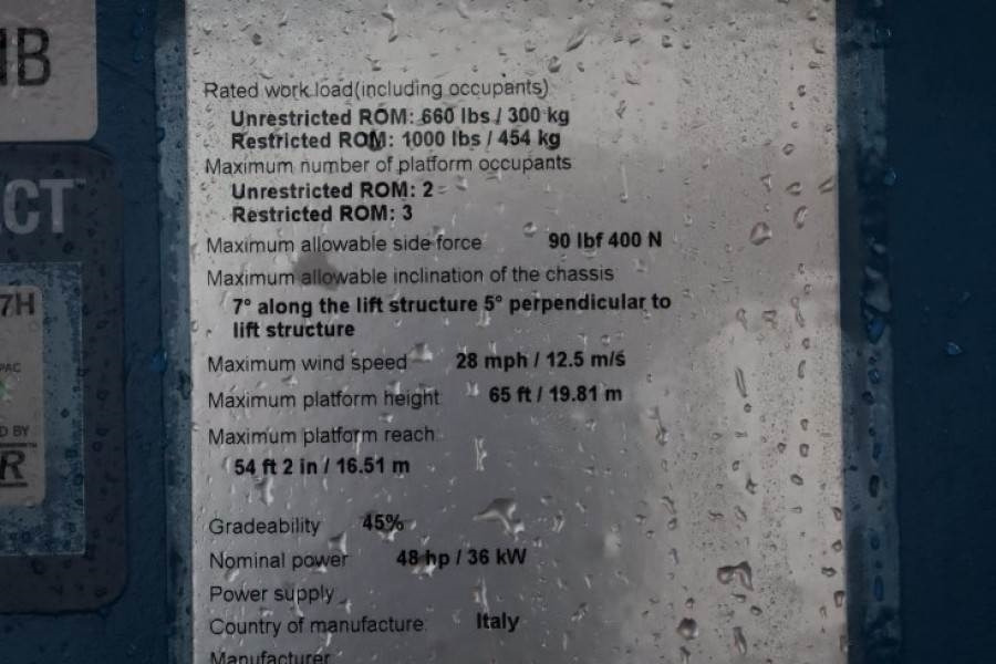 Genie S65XC Valid inspection, *Guarantee! Diesel, 4x4 Dr - Plataforma telescópica: foto 5 Genie S65XC Valid inspection, *Guarantee! Diesel, 4x4 Dr - Plataforma telescópica: foto 5