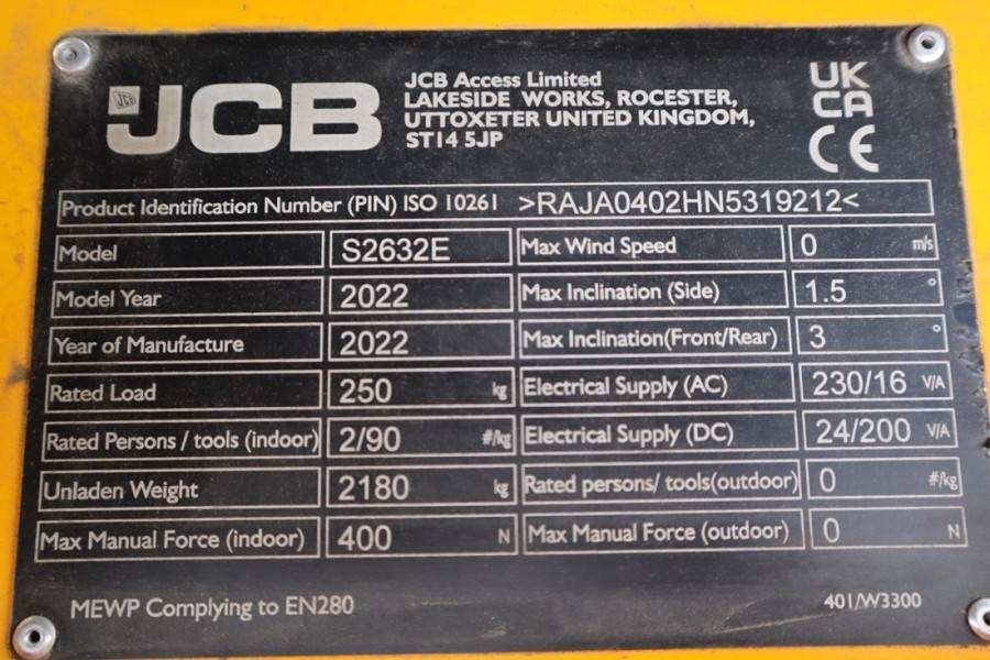 Locação financeira de JCB S2632E Valid inspection, *Guarantee! New And Avail  JCB S2632E Valid inspection, *Guarantee! New And Avail: foto 6
