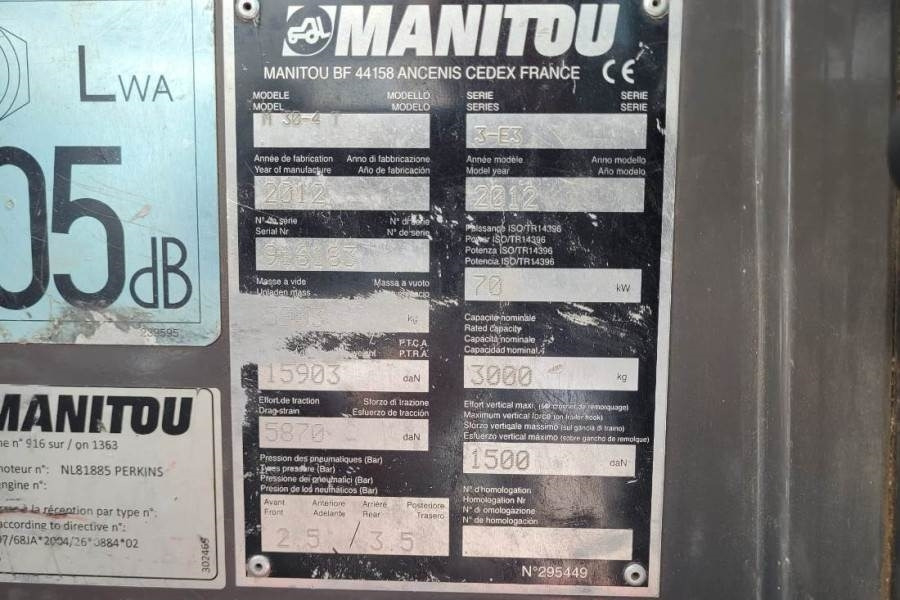 Empilhador todo-o-terreno Manitou M30-4 Valid Inspection, *Guarantee, Diesel, 4x4 Dr: foto 6