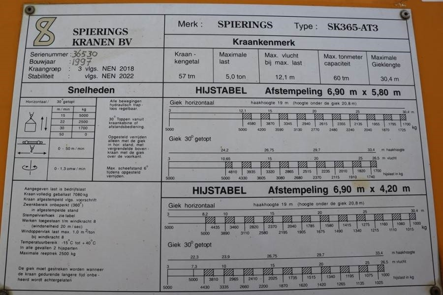 Spierings SK365 - AT3 Dutch Registration, 6x6x4 Drive, 30.4m - Guindaste de torre: foto 5 Spierings SK365 - AT3 Dutch Registration, 6x6x4 Drive, 30.4m - Guindaste de torre: foto 5