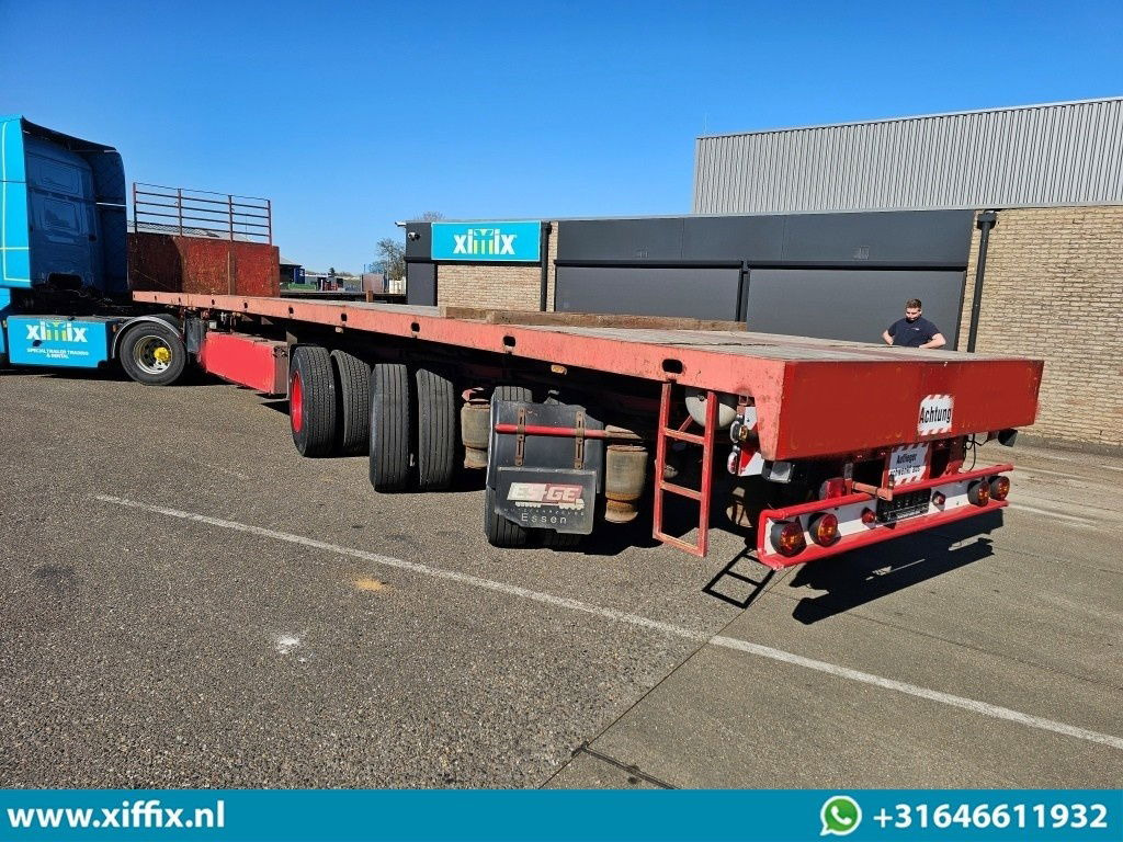 ES-GE 3-ass. Vlakke dubbel 2x uitschuifbare oplegger / 3x gestuurd - Semi-reboque plataforma/ Caixa aberta: foto 4 ES-GE 3-ass. Vlakke dubbel 2x uitschuifbare oplegger / 3x gestuurd - Semi-reboque plataforma/ Caixa aberta: foto 4