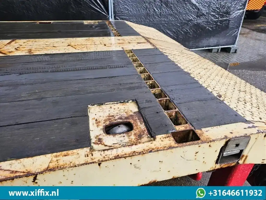 Semi-reboque plataforma/ Caixa aberta ES-GE 4-ass. Vlakke uitschuifbare Mega oplegger / 4x gestuurd / 14129: foto 12