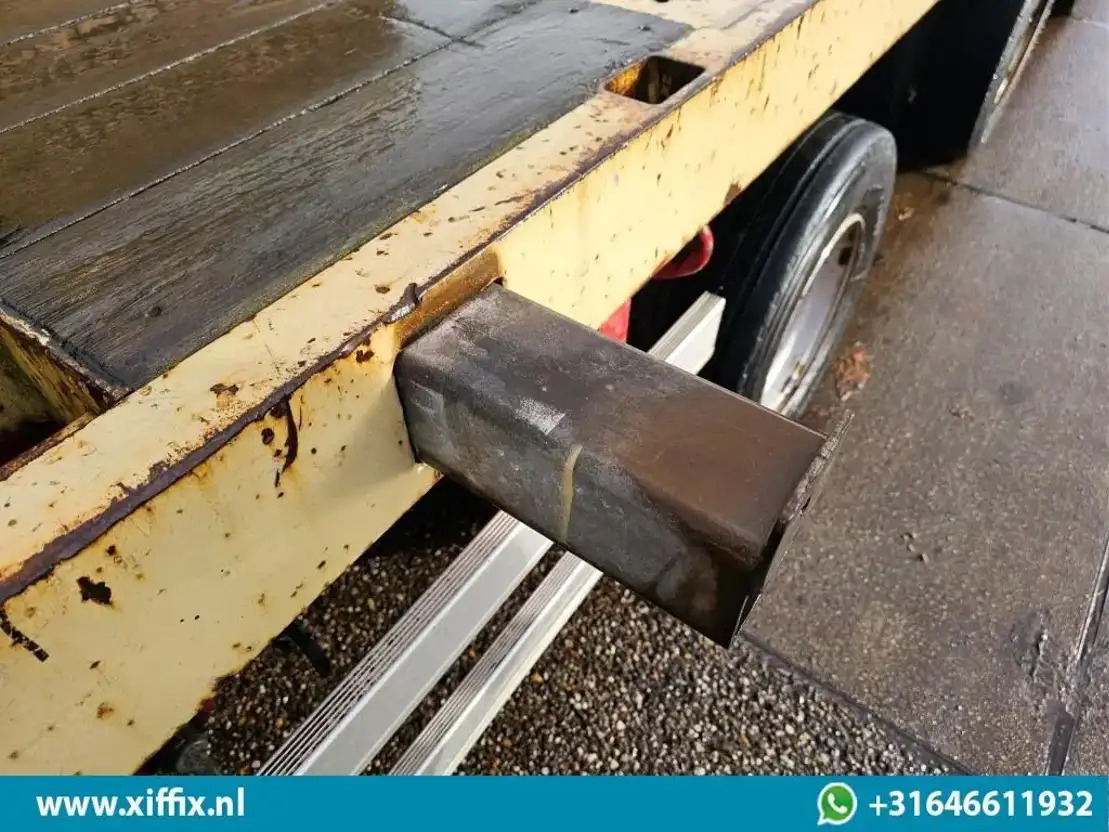 Semi-reboque plataforma/ Caixa aberta ES-GE 4-ass. Vlakke uitschuifbare Mega oplegger / 4x gestuurd / 14129: foto 13