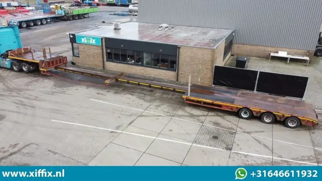 Faymonville 3-ass. dubbel 2x uitschuifbare Semi-Dieplader / 3x gestuurd / 13607  - Semi-reboque baixa: foto 1 Faymonville 3-ass. dubbel 2x uitschuifbare Semi-Dieplader / 3x gestuurd / 13607  - Semi-reboque baixa: foto 1