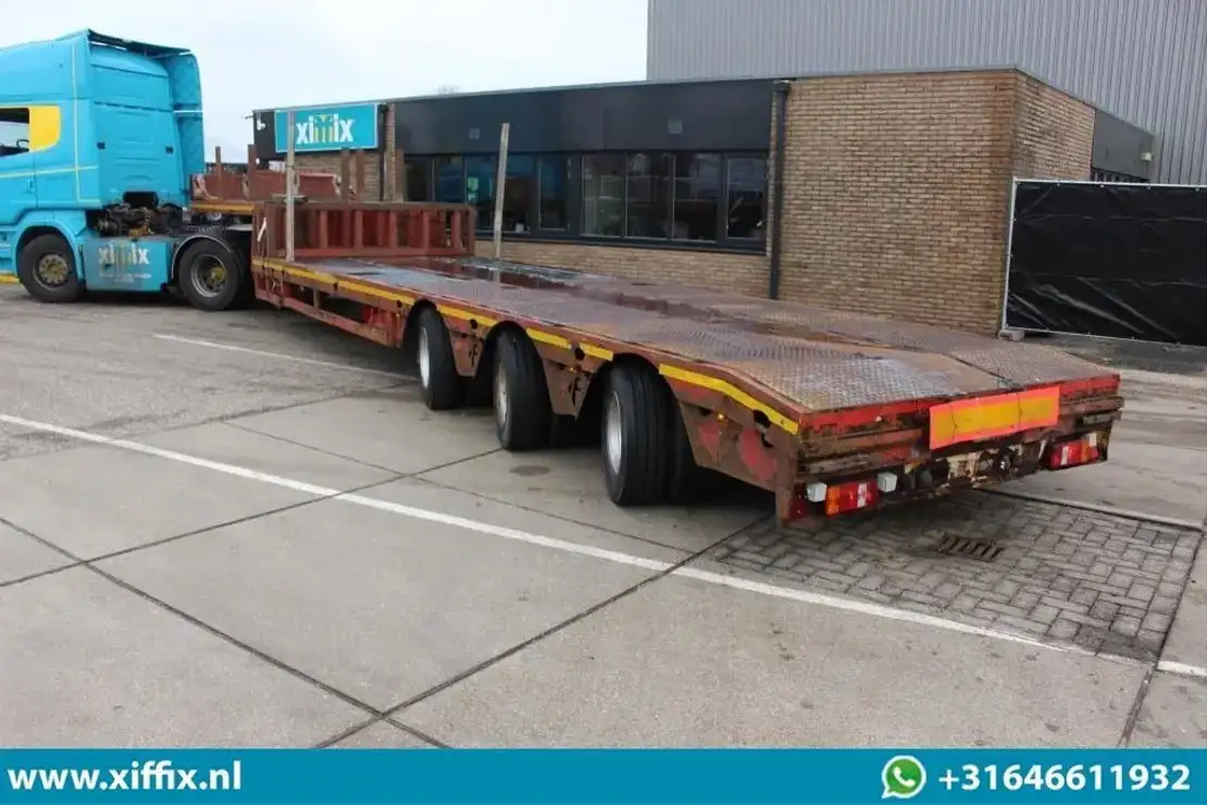Faymonville 3-ass. dubbel 2x uitschuifbare Semi-Dieplader / 3x gestuurd / 13607  - Semi-reboque baixa: foto 4 Faymonville 3-ass. dubbel 2x uitschuifbare Semi-Dieplader / 3x gestuurd / 13607  - Semi-reboque baixa: foto 4