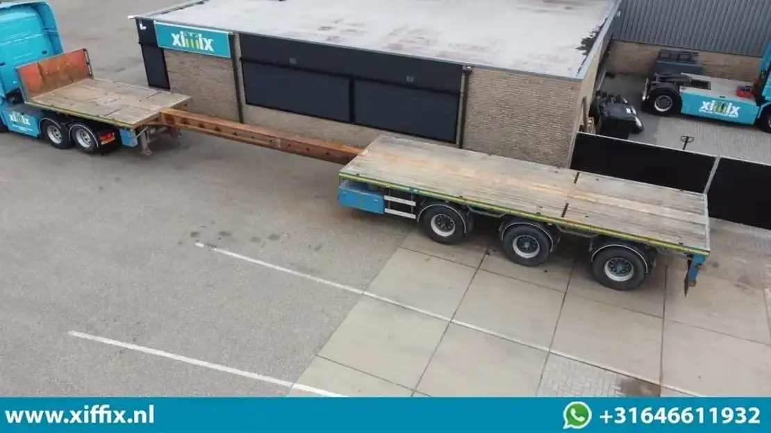 Floor 3-ass. Vlakke uitschuifbare oplegger / 2x gestuurd / 13907 - Semi-reboque plataforma/ Caixa aberta: foto 1 Floor 3-ass. Vlakke uitschuifbare oplegger / 2x gestuurd / 13907 - Semi-reboque plataforma/ Caixa aberta: foto 1